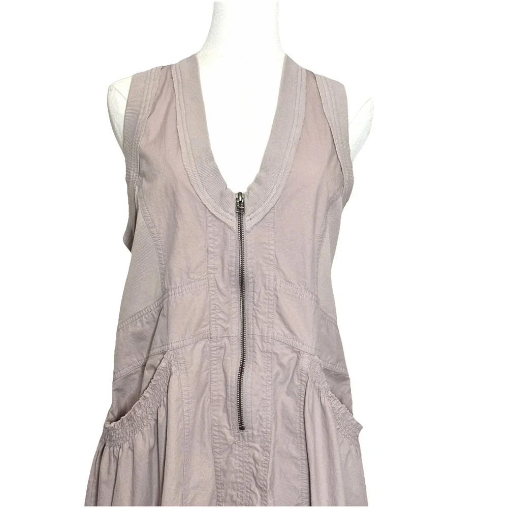 Daily Practice Trek Utility Dusty Purple Cotton Racerback Mesh Mini Dress Small - Picture 2 of 12